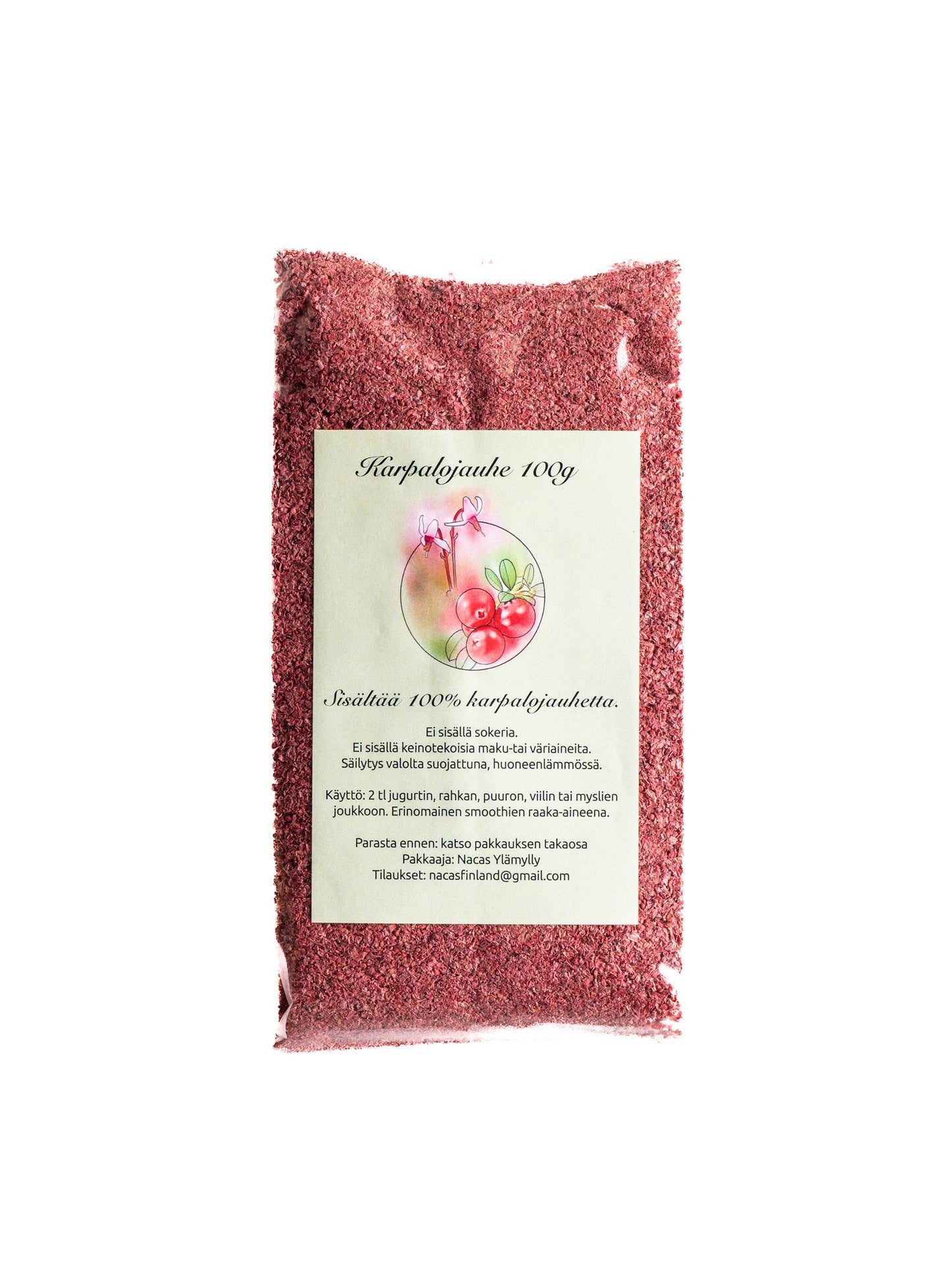 Tranbärspulver 100g